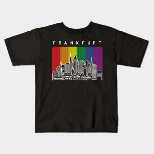 Frankfurt LGBT Rainbow Flag Kids T-Shirt